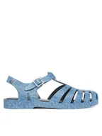 Sandały damskie - Melissa Sandały Melissa Possession Print Denim Ad M 36133 Niebieski - miniaturka - grafika 1