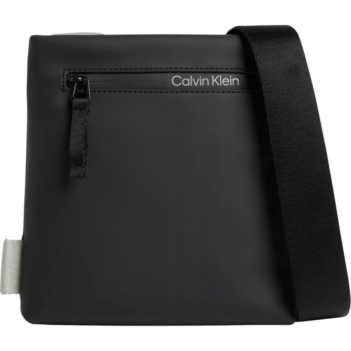 Calvin klein torba listonoszka rubberized czarna
