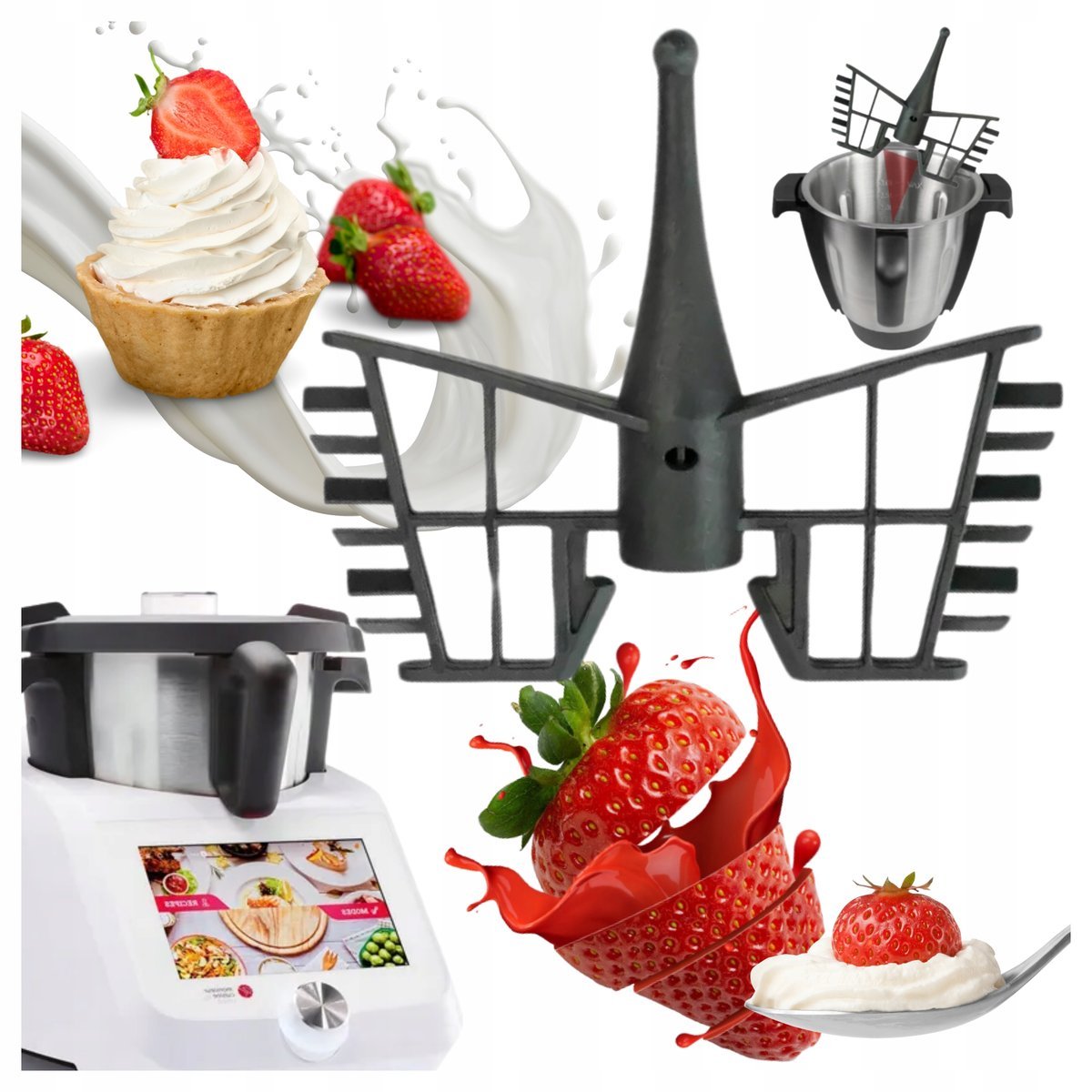 Motylek Mieszadło do Lidlomixa Silvercrest MONSIEUR CUISINE SMART CONNECT