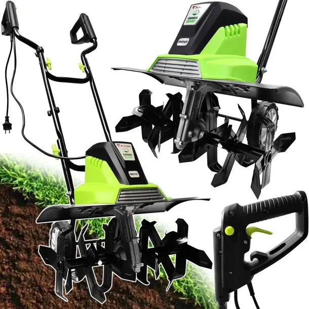 Glebogryzarka Elektryczna Napęd Kultywator Do Ziemi Gleby 1800w 45cm