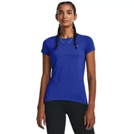 Koszulki i topy damskie - Under Armour Heatgear Armour, damska koszulka z krótkim rękawem, (400) Team Royal / / Opalizujący, S-M - miniaturka - grafika 1