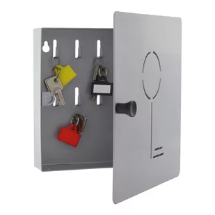 Rottner Key Collect 10 skrzynka na klucze, szara - Szafki na klucze - miniaturka - grafika 3