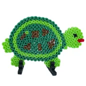 Prace ręczne dla dzieci - Mini Szablon na koraliki do prasowania La Manuli - Żółw - miniaturka - grafika 1