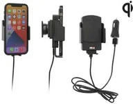 Uchwyty samochodowe do telefonów - Profesjonalny regulowany szybko ładujący uchwyt indukcyjny do smartfonów bez futerału oraz w futerale lub etui o wymiarach: 61-83 mm (szer.), 6-11 (grubość) - miniaturka - grafika 1