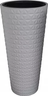 FORM PLASTIC Doniczka Diament Slim 30 cm platyna - Donice - miniaturka - grafika 1
