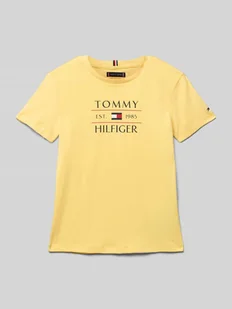 T-shirt z nadrukiem z logo - Koszulki dla chłopców - miniaturka - grafika 1