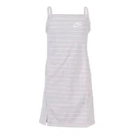Sukienki - Nike Unisex sukienka dziecięca Nsw sukienka dziewczęca Różowa pianka/biała/biała XS - miniaturka - grafika 1