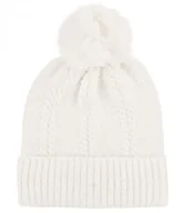 Czapki i chusty sportowe męskie - Ciepła czapka damska z pomponem i warkoczykami jesienna zimowa - miniaturka - grafika 1