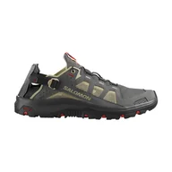Buty trekkingowe męskie - Męskie buty do wody Salomon Techamphibian 5 pewter/moth/fiery red - 8 - miniaturka - grafika 1
