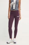 Legginsy - Puma legginsy damskie kolor fioletowy wzorzyste 681648 - miniaturka - grafika 1
