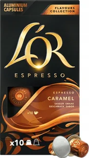 Kapsułki do Nespresso L'OR Kapsułki L'OR do Nespresso Caramel 10 sztuk 10 szt. - Kawa w kapsułkach i saszetkach - miniaturka - grafika 1
