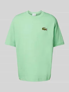 T-shirt o kroju oversized z naszywką z logo - Koszulki męskie - miniaturka - grafika 1