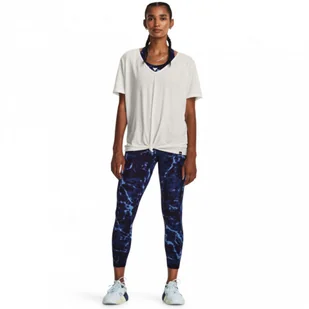 Damskie legginsy treningowe Under Armour Project Rock LG Crsovr Akl Lg Pt - granatowe - Legginsy - miniaturka - grafika 1