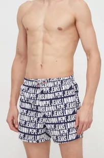 Pepe Jeans szorty kąpielowe kolor granatowy - Stroje kąpielowe - miniaturka - grafika 1