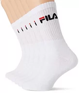 Skarpetki damskie - Fila Męskie skarpety sportowe bawełniane, skarpety męskie, wygodne, miękkie dotykowe (zestaw 6 szt.), biały, 39-42 EU - miniaturka - grafika 1