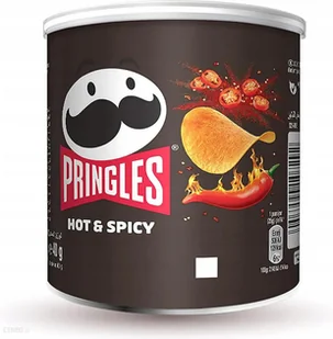 Pringles Hot & Spicy Ostre Chipsy Chrupki Przekąska 40g - Chrupki - miniaturka - grafika 1