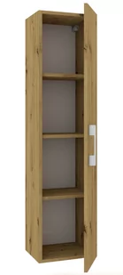 Słupek lazienkowy wiszący LUNA 1D 40 cm Dąb Artisan - Szafki łazienkowe - miniaturka - grafika 2