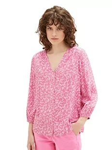 TOM TAILOR Damska bluza z wzorem, 31745 - Pink Geo Design, 42 - Bluzy damskie - miniaturka - grafika 1
