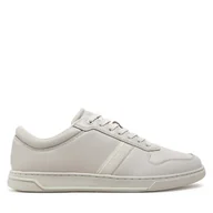 Sneakersy męskie - Sneakersy Calvin Klein Low Top Lace Up Logo HM0HM01491 Szary - miniaturka - grafika 1
