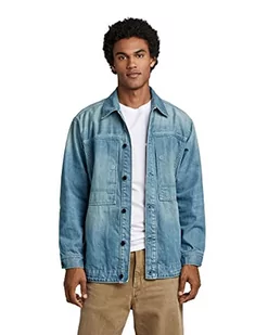 G-STAR RAW Kurtka męska Us Navy Shanorak, Niebieski (Antique Faded Moonlit Ocean D23016-d318-d869), XL - Kurtki męskie - miniaturka - grafika 1