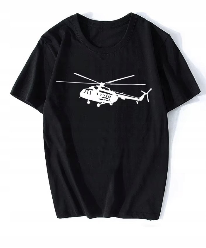 KOSZULKA Z NADRUKIEM MĘSKA ŚMIESZNA T-SHIRT HELIKOPTER ŚMIGŁOWIEC r. L #7