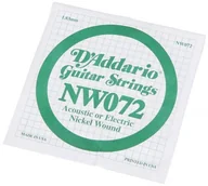 Struny gitarowe  - D'Addario Nickel Wound ball End Single Strings NW072 - miniaturka - grafika 1