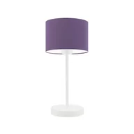 Lampy stojące - Lampka nocna LYSNE Nicea, 60 W, E27, fioletowa/biała, 39,5x17,5 cm - miniaturka - grafika 1