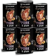 Mokra karma dla psów - PAKA ZWIERZAKA - ZESTAW Seven th Heaven mokra karma dla psa schab ze śliwką puszka 6 x 400g - miniaturka - grafika 1