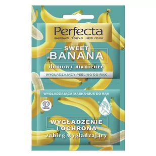 Perfecta Perfecta Peeling + maska do rąk SWEET BANANA zabieg wygładzający 010214717 - Kremy i maski do rąk - miniaturka - grafika 1