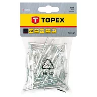 Nity - Topex Nity aluminiowe 4,8 x 28mm, 50 sztuk, , 43E509 - miniaturka - grafika 1