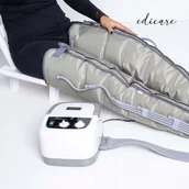 Masażery - Masazer nóg Edicare Compression Leg Therapy szary - miniaturka - grafika 1