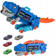 Klocki - Gigantyczny Tyranozaur Zabawkowy Samochód 4 Autka Prezent Dla Dziecka - miniaturka - grafika 1