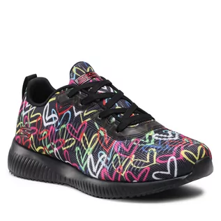 Sneakersy damskie - SKECHERS Sneakersy Starry Love 117092/BKMT Black/Multi - grafika 1