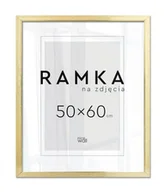 Ramki na zdjęcia - Ramka na zdjęcia 50x60 cm Złota - miniaturka - grafika 1