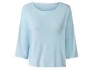 Swetry damskie - esmara® Sweter damski z wiskozą (Niebieski, XS (32/34)) - miniaturka - grafika 1