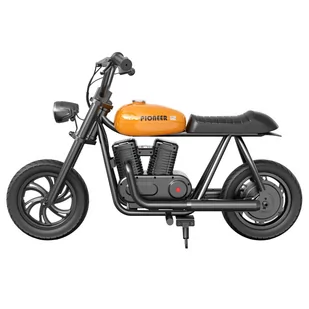 Elektryczny motocykl Chopper dla dzieci HYPER GOGO Pioneer 12, 21.9V 5.2Ah 160W, opony 12'x3', 12KM - pomarańczowy - Motocykle - miniaturka - grafika 1