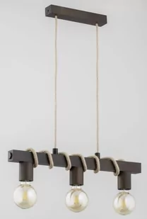 Kalipso Retro lampa wisząca 3-punktowa wenge 62249 - Lampy sufitowe - miniaturka - grafika 1