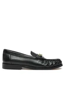 Mokasyny damskie - Tommy Hilfiger Mokasyny Soft Leather Horsebit Loafer FW0FW08414 Czarny - miniaturka - grafika 1