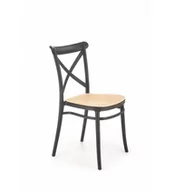 Krzesła - K512 krzesło czarny / brązowy - miniaturka - grafika 1