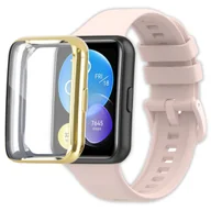 Akcesoria do smartwatchy - Pełne etui ochronne 360° Vanfone do Huawei Watch Fit 2, złoty - miniaturka - grafika 1