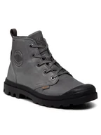Buty trekkingowe damskie - Palladium Trapery Pampa Hi Ess Lth Wp+ 77047-054-M Szary - miniaturka - grafika 1