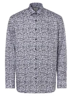 Koszule męskie - Eterna Comfort Fit Koszula męska - non-iron Mężczyźni Comfort Fit Bawełna niebieski wzorzysty, 41 - miniaturka - grafika 1