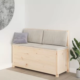 Lumarko Ławka, 110x41x76,5 cm, lite drewno sosnowe - Ławki do przedpokoju - miniaturka - grafika 1