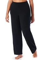 Spodnie damskie - Schiesser Damskie spodnie do spania długie Lounge Marlene-Short Modal - Mix + Relax, Czarny_175482, 46 - miniaturka - grafika 1