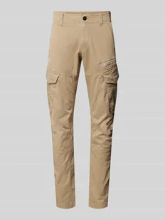 Spodnie cargo o kroju tapered fit z nadrukiem z logo model ‘NORDROP’ - Spodnie męskie - miniaturka - grafika 1
