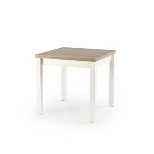 Stół Rozkładany 80-160 x 80 x 76 Gracjan Dąb Sonoma / Biały Halmar - Stoły - miniaturka - grafika 1