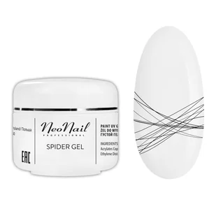 Neonail Spider Gel 5g żel do zdobień Black - Żele do paznokci - miniaturka - grafika 3