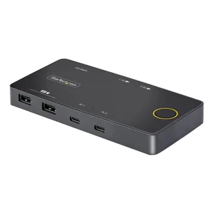 StarTech C2-H46-UC2-PD-KVM przełącznik KVM Czarny C2-H46-UC2-PD-KVM - Przełączniki KVM - miniaturka - grafika 1