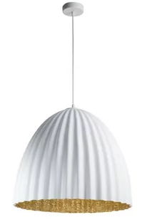 Sigma biała lampa wisząca złota wewnątrz TELMA 32022 duża lampa sufitowa nad stół do jadalni 32022 - Lampy sufitowe - miniaturka - grafika 1