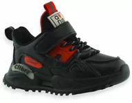 Buty dla chłopców - Dziecięce sportowe buty Clibee 306 Czarno Czerwone - miniaturka - grafika 1